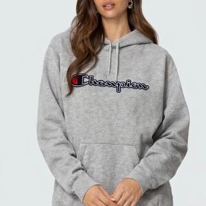 Champion VINTAGE Chain Stitch Script Hooded Sweatshirt
